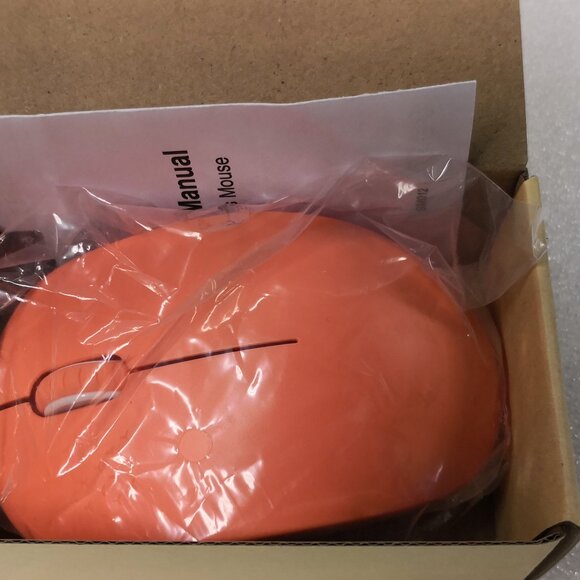 Seenda Wireless Mouse 2.4G/Noiseless Mouse w USB Receiver Portable Coral Orange - Picture 2 of 9